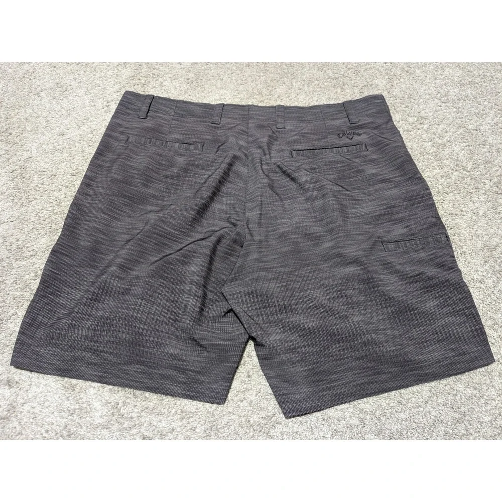 Callaway Golf Shorts Mens 40 Grey Chevron Textured‎ Performance Stretch Active